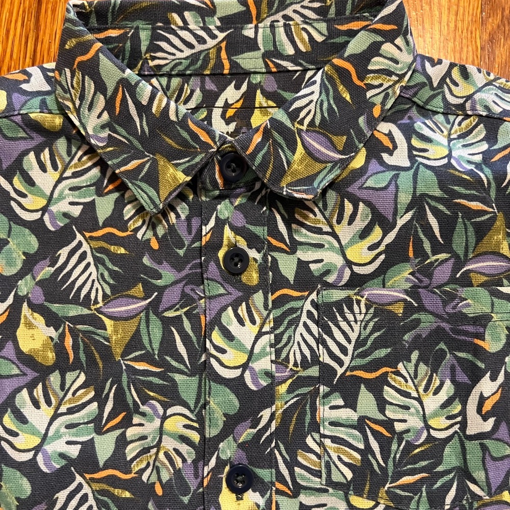 Eddie Bauer Linen blend Jungle Print 2-pc set NWOT - Picture 3 of 6
